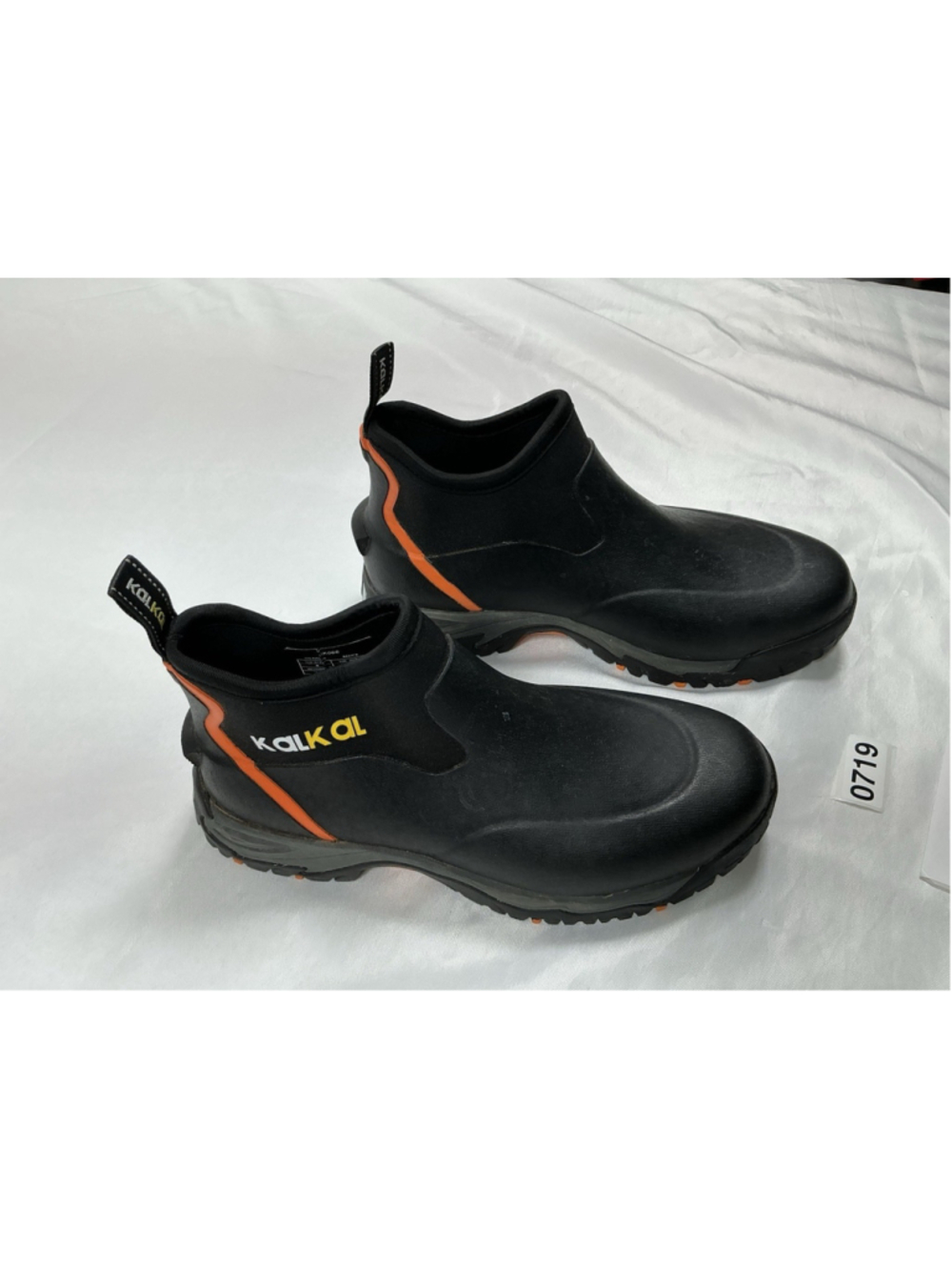 Mens Excellent Kalkal Pull On Waterproof Ankle Boots Size 8 Black Insulated
